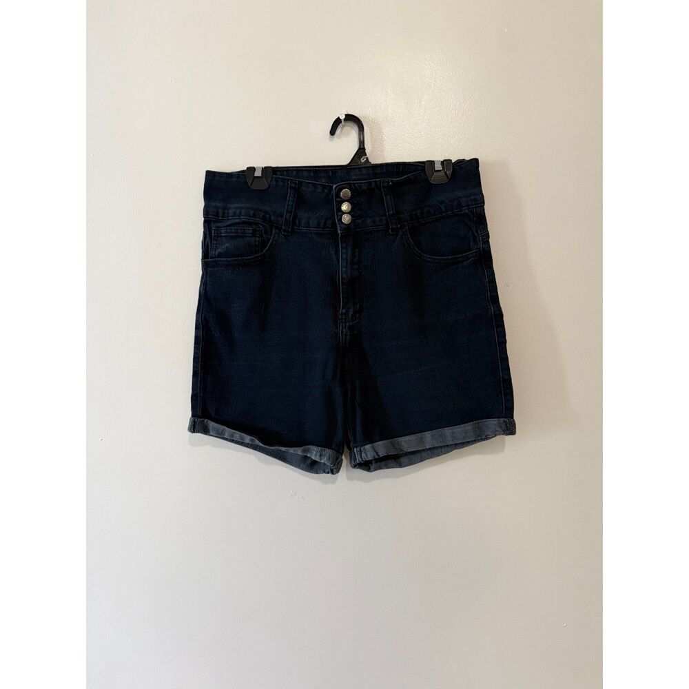 V.I.P Dark Wash Denim Shorts Size 15/16